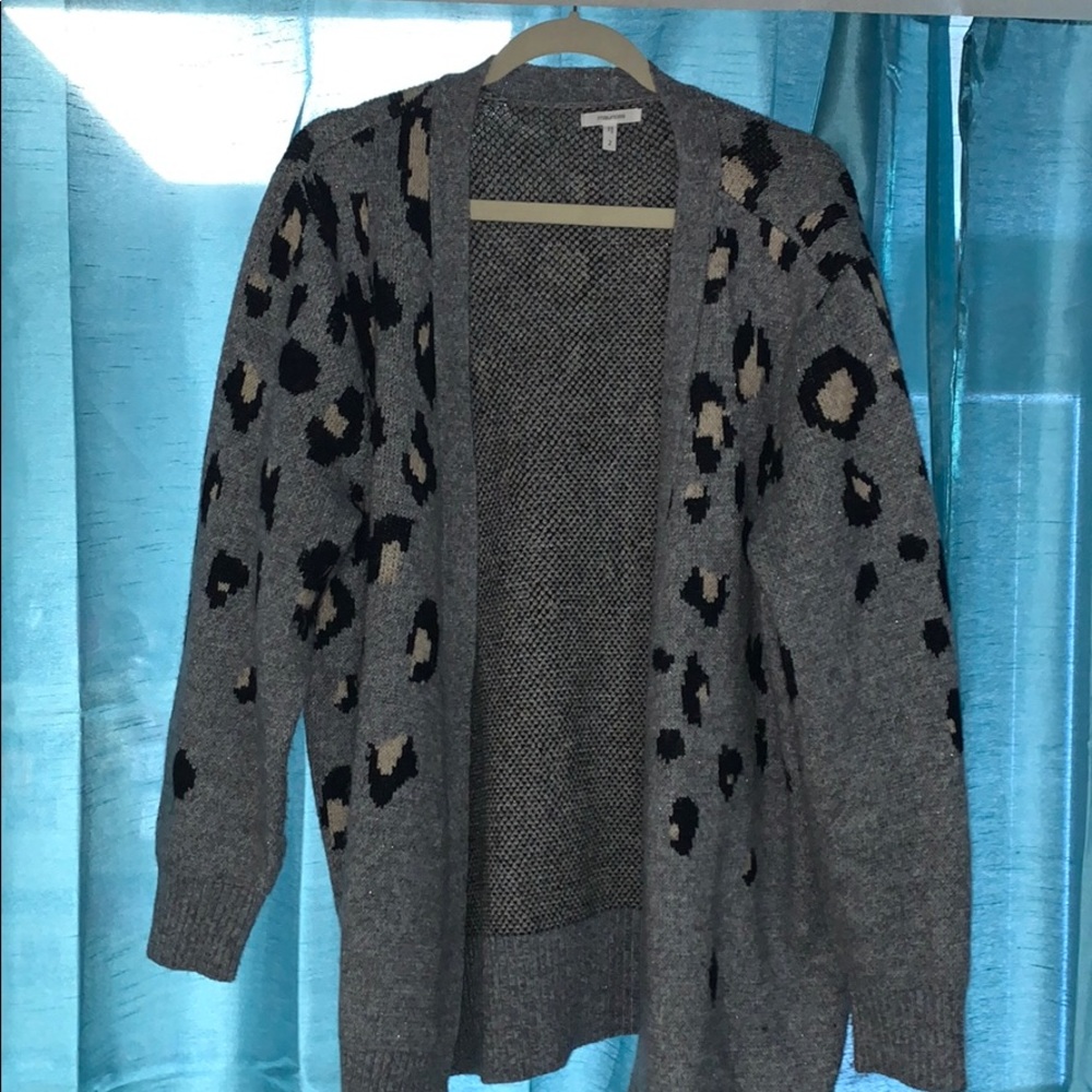Leopard Shimmer Cardigan
